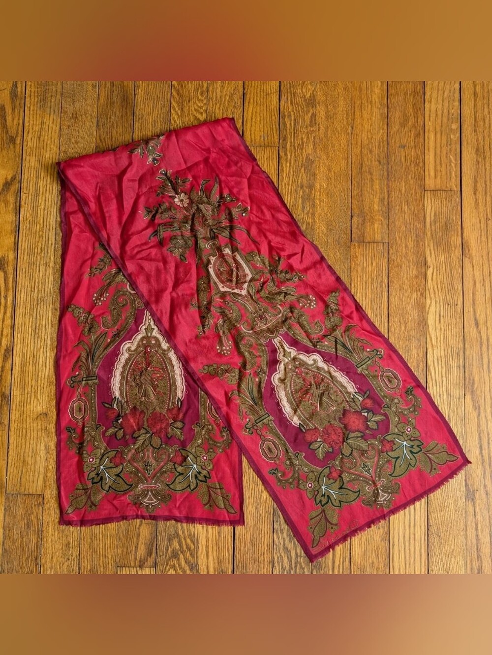 Vintage Silk Oscar De La Renta Scarf